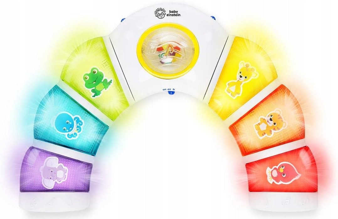 BABY EINSTEIN panel so svetlom, hrkálkou, melódiami a slovami v 3 jazykoch