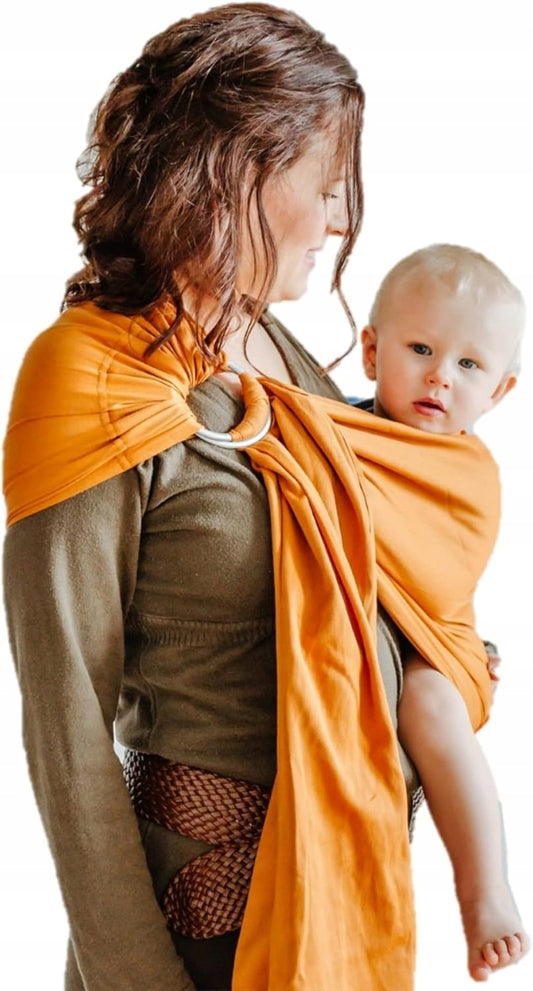 SHABANY fascia ad anelli per portare il bambino COTONE BIOLOGICO