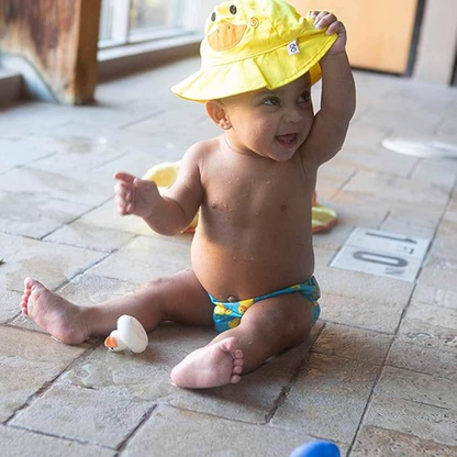 ZOOCCHINI pañal de natación y sombrero 6-12 meses