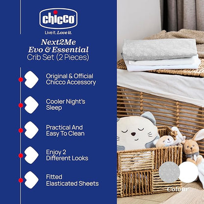 CHICCO NEXT2ME σεντόνι για κούνια x2 50x83cm