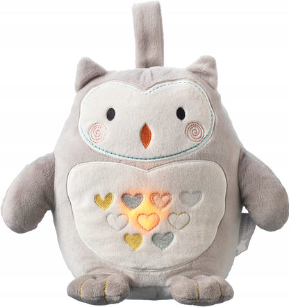 TOMMEE TIPPEE Sova Ollie plyšová hračka lampička zvuk