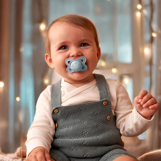 MAM Original smoczek uspokajający lateksowy x2 6-16m, niebieski smoczek dla dziecka 6-16 miesięcy