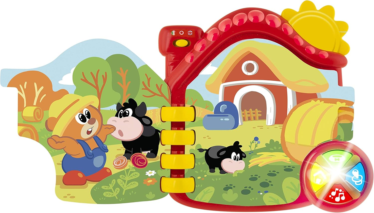 CHICCO Farma libro electrónico educativo en inglés e italiano para niños