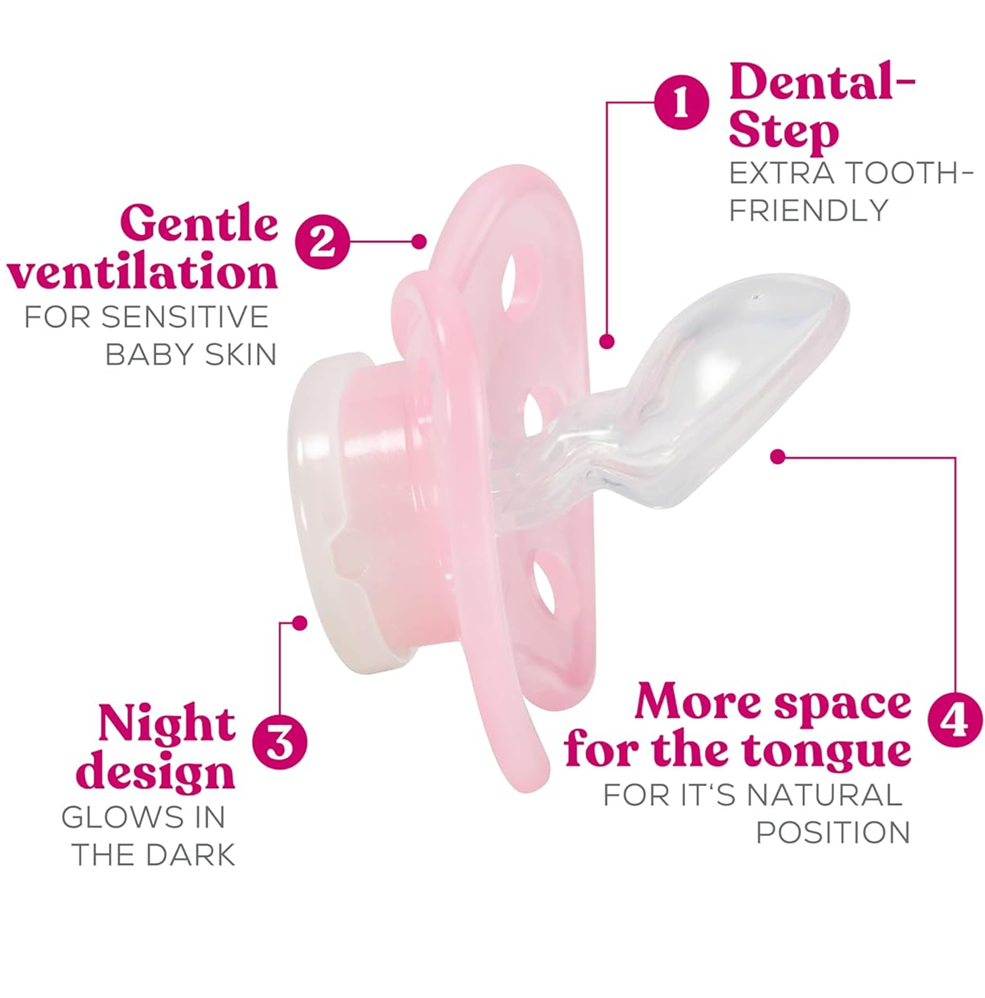 DENTISTAR silikonska duda za pomirjanje 2x 6-14m