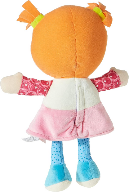 CHICCO Muñeca Emily de peluche abrazable con sonajero en el corazón, 26 cm