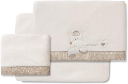 INTERBABY juego de ropa de cama de 3 piezas de forro polar para bebés