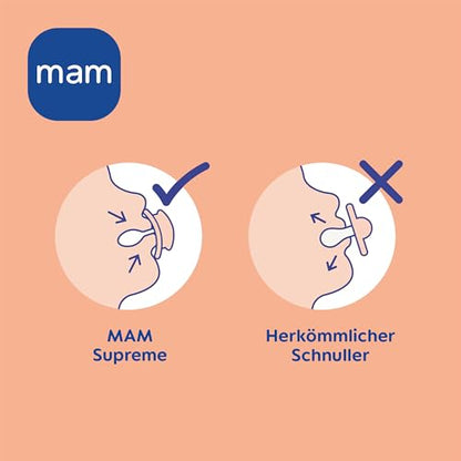 MAM Supreme Day&Night silikonske dude 0-6m x4 SVETLEČE