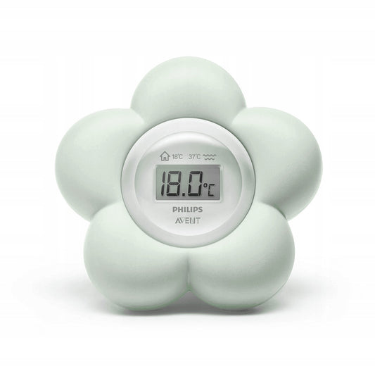 PHILIPS AVENT SCH480 termometr 2w1 woda otoczenie, miętowy, cyfrowy, wodoszczelny termometr do kąpieli i pokoju