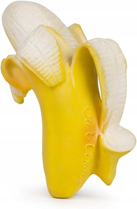OLI & CAROL zachte rubberen bijtring 11 cm BANAAN