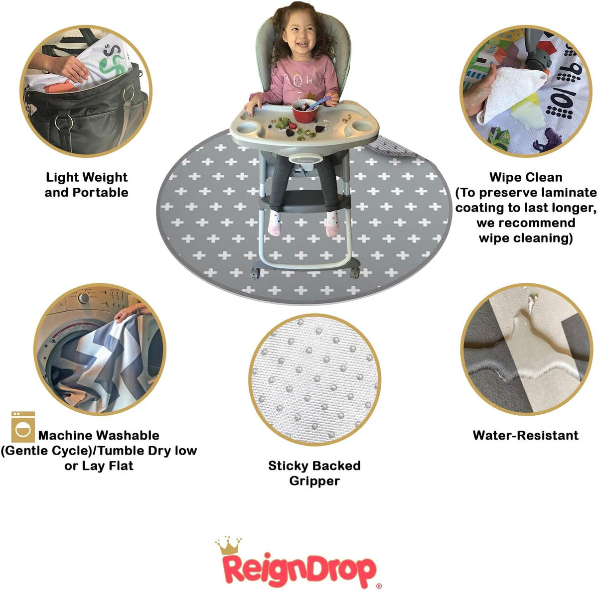 REIGNDROP προστατευτικό κάλυμμα στρώματος 136 x 136 3 στρώσεις