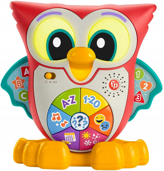 FISHER-PRICE interaktive EULE Lichter 90 Melodien Sätze FRANZÖSISCH 18 M+