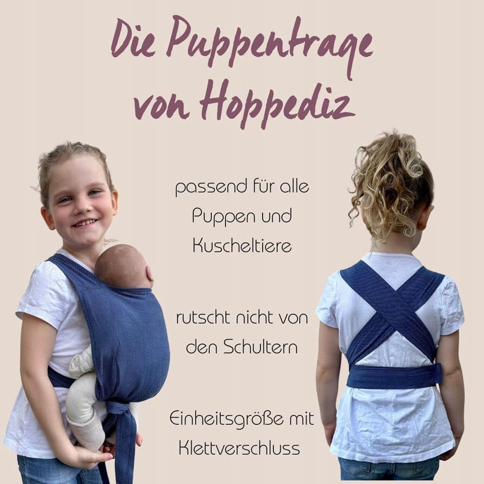 HOPPEDIZ mehka nosilka za punčke in plišaste igrače