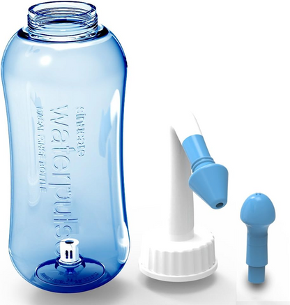 WATERPULSE Nasal 300 irrigador nasal para niños y adultos 2 boquillas 300 ml