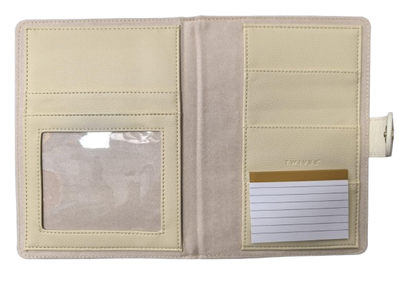 TWIVEE Love etui za nosečniško kartico iz umetnega usnja 15,5 x 21 cm