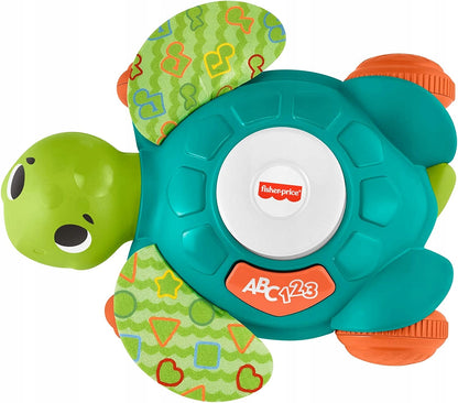 FISHER-PRICE GXK35 interaktywny żółw j.niemiecki zielona zabawka edukacyjna dla dzieci 9 m+