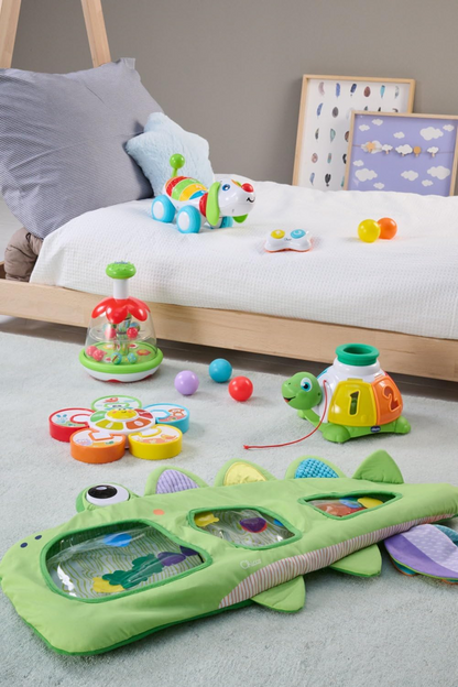 CHICCO Rainbow Spinner trompo con motivo de pradera 16 x 22 cm 6 m+