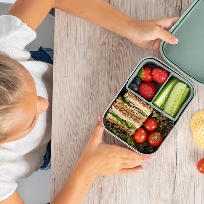 REER lunch box in acciaio inox con divisorio 700 ml 12x16 cm