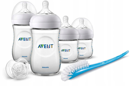 PHILIPS AVENT set 4 biberon, succhietto, spazzola