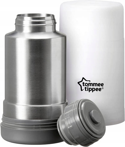 TOMMEE TIPPEE podgrzewacz termos PODRÓŻNY z nierdzewnej stali, podróżny podgrzewacz do butelek i jedzenia dla dzieci