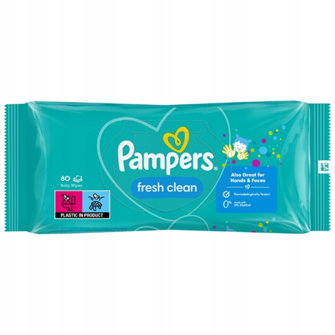 PAMPERS FRESH CLEAN vlažilni robčki x80