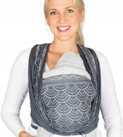 HOPPEDIZ Webtragetuch für Babys 5,4x0,7