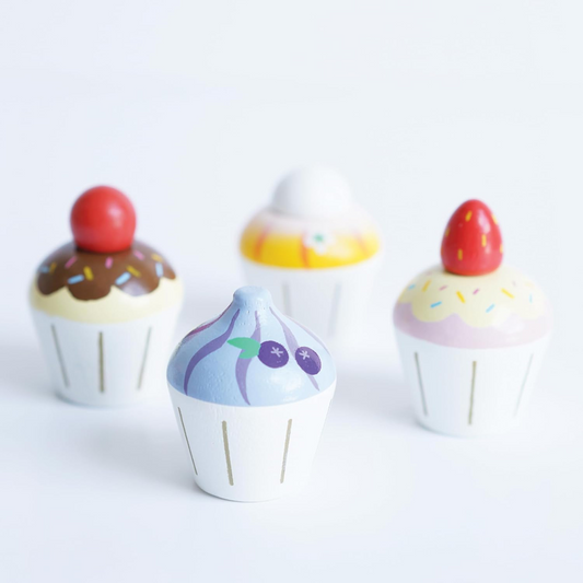 LE TOY VAN houten cupcakes 4 stuks