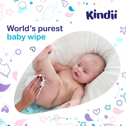 KINDII Pure Water 99 z vodo navlaženi robčki x60
