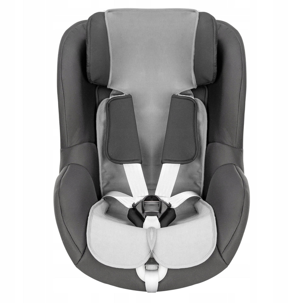 Szara wk�adka Reer TravelKid Breeze u�o�ona wewn�trz fotelika dzieci�cego.