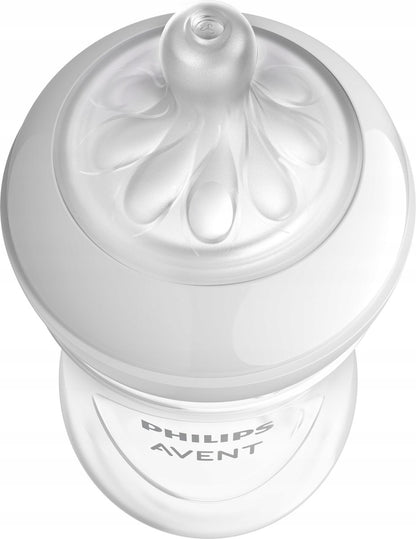 PHILIPS AVENT Natural RESPONSE butelka 260 ml 1msc+ x3 z miękkim smoczkiem antykolkowym dla noworodka