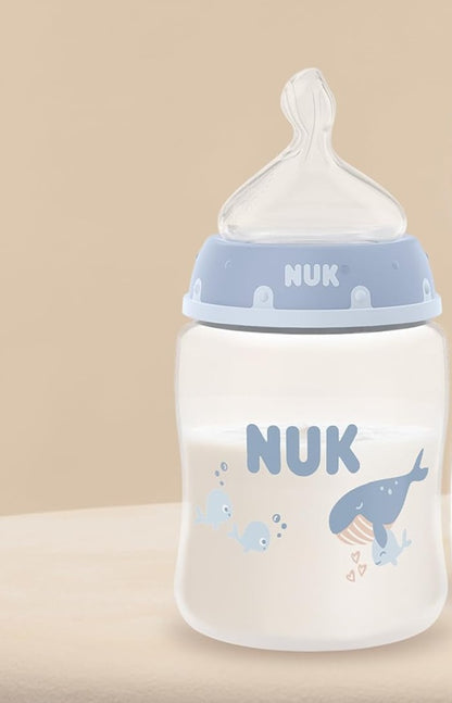 NUK First Choice+ steklenička 150 ml, duda S, počasen pretok 0+