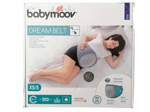 BABYMOOV Dream Belt PAS CIĄŻOWY XS/S – ergonomiczny pas ciążowy do komfortowego snu, wielokolorowy