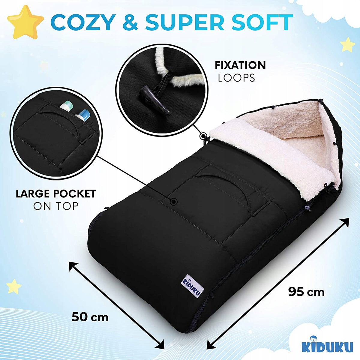 AMO NENES Universalschlafsack für Kinderwagen