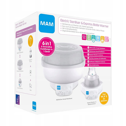 Sterilizzatore e scaldabiberon 6 in 1 MAM + biberon