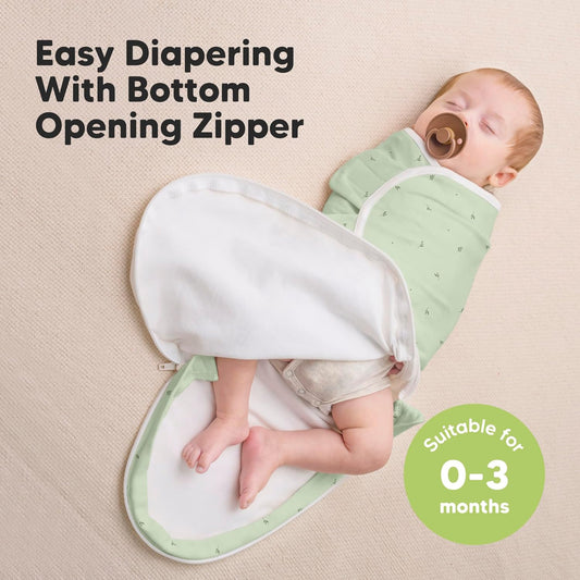 KEABABIES sacco nanna avvolgente 0-3 mesi x3 APERTURA INFERIORE ZIPPATA