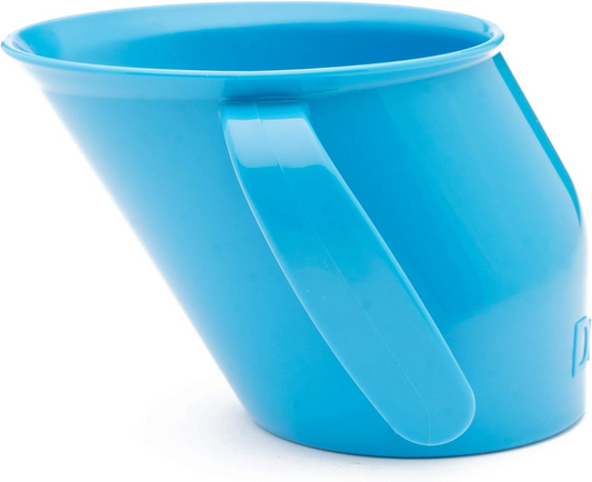 DOIDY Trainingsbecher Tasse mit Griffen zum Trinkenlernen vom Becherrand 200 ml 3 m+