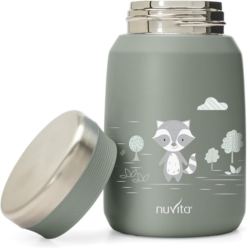 NUVITA 4472 termo posoda za kosilo iz nerjavnega jekla 500 ml 6 mesecev +