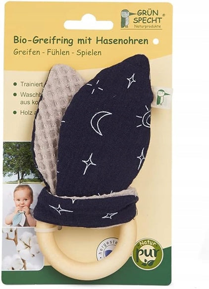 GRUNSPECHT bombažno-leseni prijemalni grizalnik 16 cm