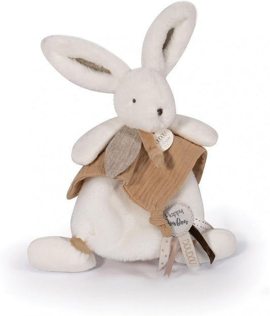 DOUDOU et Compagnie комфортна играчка за гушкане ЗАЕК с помпон 25 cm