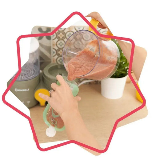BADABULLE Quetschbeutel für Pürees und Mus 15er-Pack