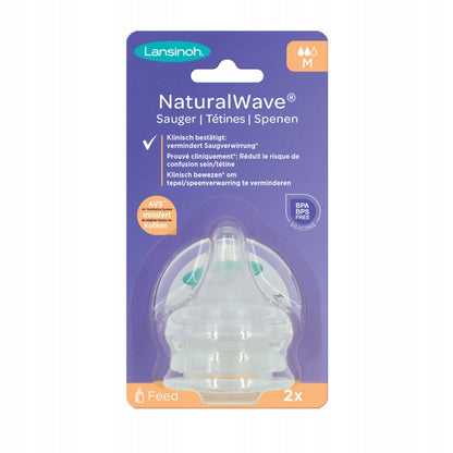 LANSINOH NaturalWave dude za stekleničke 3 mesece+