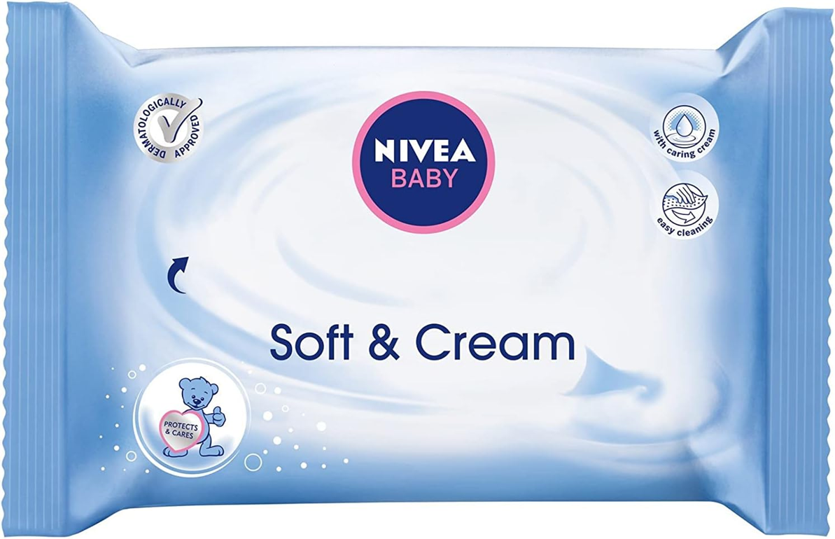 NIVEA BABY șervețele umede SOFT&CREAM x63