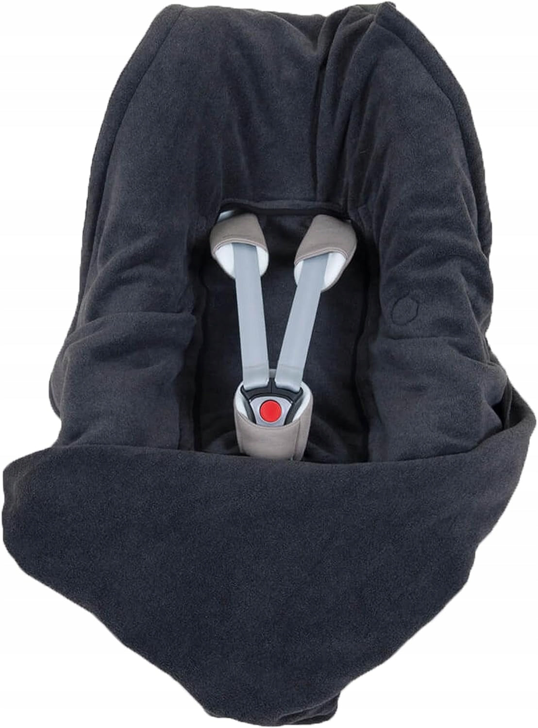 HOPPEDIZ otulacz kocyk do fotelika 3 i 5 punktowe pasy POLAROWY, antracyt, używany