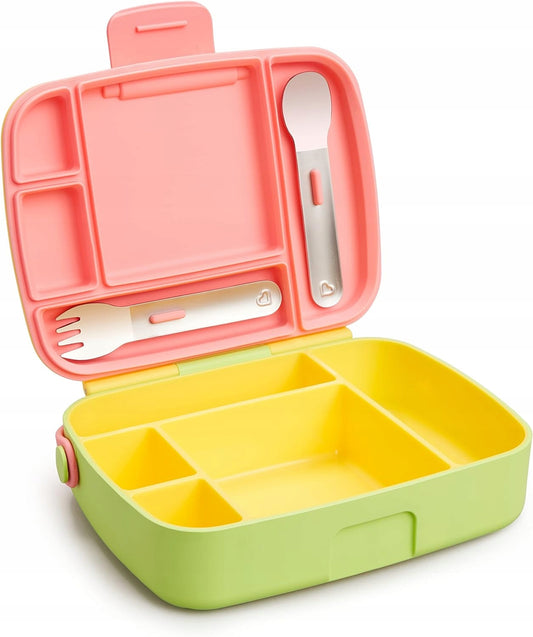 MUNCHKIN Bento Box desiatový box + príbor, 5 priehradiek