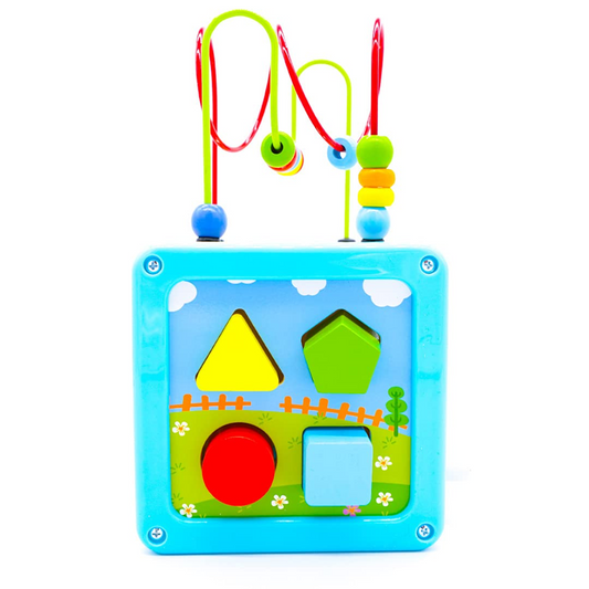 LOTTI & WILL Play Cube многофункционален дървен куб за игра 18 м+