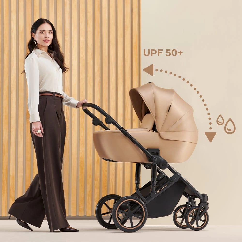 KINDERKRAFT PRIME2 PRO cărucior multifuncțional 3 în 1 până la 22 kg + scoica MINK PRO