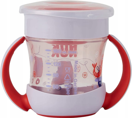 NUK Mini Magic Cup, auslaufsicherer Trinklernbecher, 160 ml, 6 m+