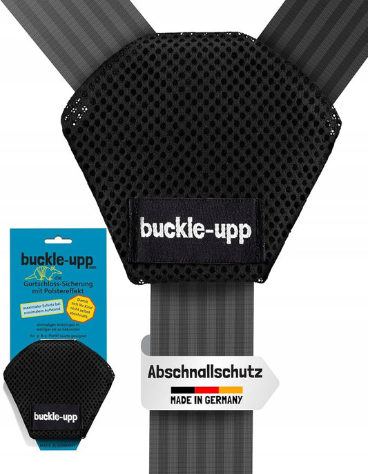 BUCKLE-UPP zaščita pred odpenjanjem pasov v otroškem avtosedežu