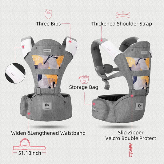 BELLABABY marsupio ergonomico con cintura ventrale 3 in 1 0-36 mesi