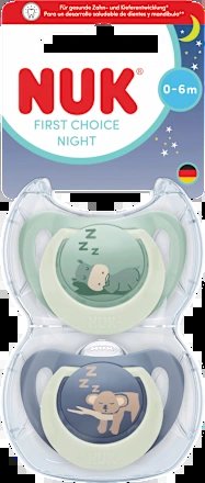 NUK First Choice Night šidítka 0–6 měsíců
