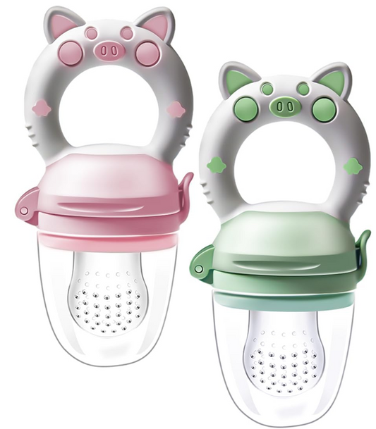 KAIYINGXIN massaggiagengive dosatore di frutta per bambini 3-24 mesi 2 pezzi 2 tettarelle